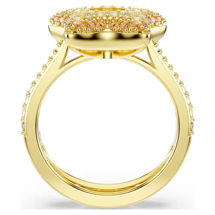 Sublima ring Round cut, Star, Multicolored, 18K gold finish